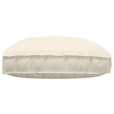 VidaXL Kussen crème 120 x 80 x 12 cm oxford stof VidaXL Kussen crème 120 x 80 x 12 cm oxford stof