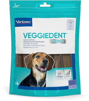 Veggiedent Hond 10-30kg Kauwreep 15