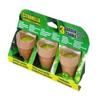 Citronellakaarsen in Terracotta Potje 6.5 cm 3 Stuks - thumbnail
