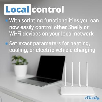 Shelly Shelly Pro 3EM 120A Elektriciteitsmeter WiFi, Bluetooth Shelly Shelly Pro 3EM 120A Elektriciteitsmeter WiFi, Bluetooth