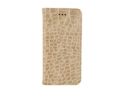 Mobilize Premium Gelly Book Case Samsung Galaxy A3 2017 Alligator Peanut Brown