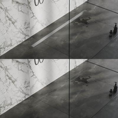 Brauer Douchegoot met Multifunctioneel Rooster en Flens - 160 cm - Rvs Geborsteld