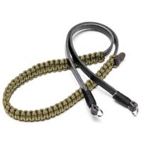 Leica 18895 Paracord riem gemaakt door COOPH zwart/olijfgroen 100cm - thumbnail