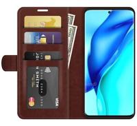 Casecentive Magnetische Leren Wallet case Huawei P50 Pro bruin - thumbnail