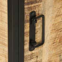 Badkamerkast 40x30x50 cm massief mangohout en ijzer - thumbnail