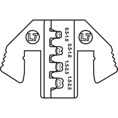 TOOLCRAFT TO-8659911 Krimpprofiel JPT 2.8K contact 0.5 tot 2.5 mm² Geschikt voor merk TOOLCRAFT PZ-500