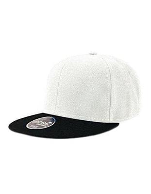 Atlantis AT603 Snap Back Cap - White/Black - One Size
