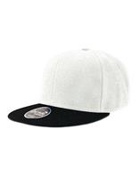 Atlantis AT603 Snap Back Cap - White/Black - One Size - thumbnail