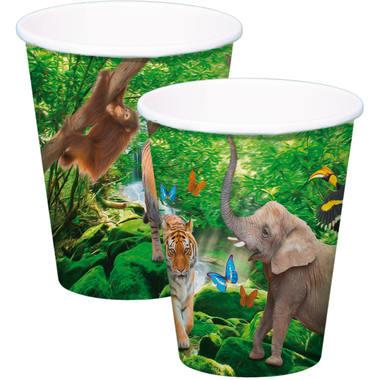 Safari Party Bekers 250ml - 8 stuks