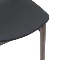 Eetkamerstoelen met kussens 2 st massief hout rubber bruin - thumbnail