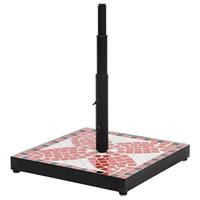 VidaXL Parasolvoet vierkant 12 kg terracottakleurig wit - thumbnail