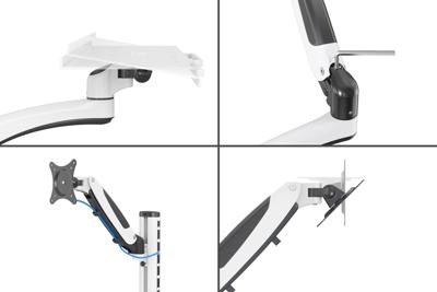 Digitus DA-90451 houder & standaard all-in-one pc/werkstation 8 kg Zwart, Wit 81,3 cm (32 ) Digitus DA-90451 houder & standaard all-in-one pc/werkstation 8 kg Zwart, Wit 81,3 cm (32 )