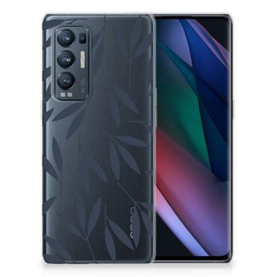 OPPO Find X3 Neo | TPU Case | Leaves Blue