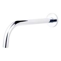 Wiesbaden SLIM 18mm uitloop rond 25cm 1/2" chroom - thumbnail