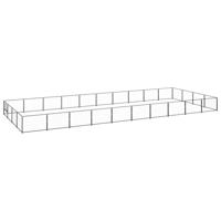 Hondenkennel 40 m² staal zwart - thumbnail