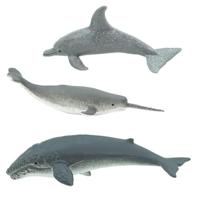 Safari speelfigurenset Whales & Dolphins junior 11 delig - thumbnail