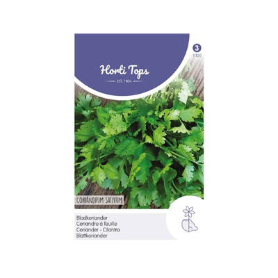 Zaden Koriander fijnzadig traagschietend Hortitops - Hortitops