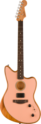 Fender Acoustasonic Player Jazzmaster, Shell Pink RW