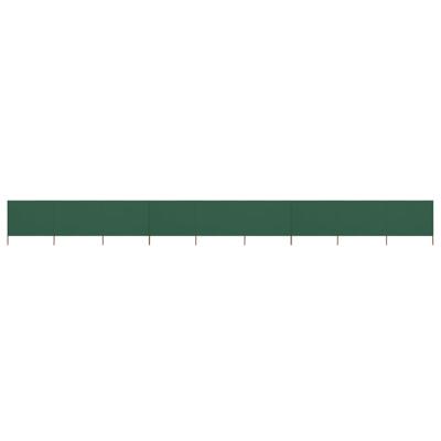 VidaXL Windscherm 9-panelen 1200x120 cm stof groen VidaXL Windscherm 9-panelen 1200x120 cm stof groen