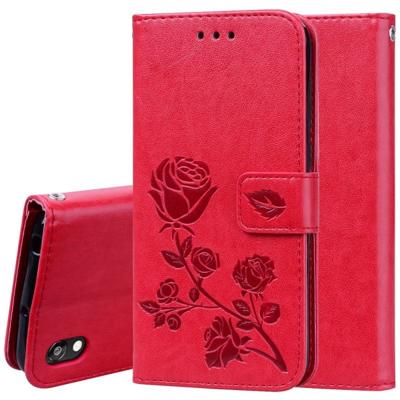 Rose reliëf horizontale Flip PU lederen draagtas voor Huawei Honor 8S/Y5 (2019) met houder & kaartsleuven & portemonnee (rood) Rose reliëf horizontale Flip PU lederen draagtas voor Huawei Honor 8S/Y5 (2019) met houder & kaartsleuven & portemonnee (rood)