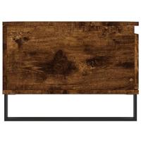Salontafel 90x50x36,5 cm bewerkt hout gerookt eikenkleurig - thumbnail