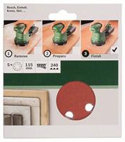 Bosch Accessoires Schuurblad Ø115mm | G240 | WP | 8 Gaten | Velc | 5 stuks - 2609256A20 - thumbnail