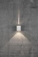 Buitenlamp gevelverlichting stainless steel up & downlighter &apos;Canto 2&apos; Nordlux LED 2x6W warm wit - thumbnail