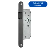 Artitec Mi Satori Toiletslot WC 63/8 mm 1200 Serie Mat Zwart - thumbnail