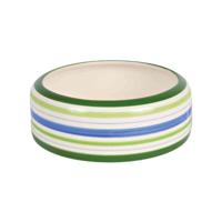 TRIXIE VOERBAK KONIJN STREEP GROEN / BLAUW / CREME 16 CM 500 ML - thumbnail