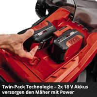 Einhell GE-CM 36/43 Li M-Solo Power X-Change Accu-grasmaaier Accu Uitwerp aan achterzijde, Mulchfunctie, Zonder accu, Zonder lader, Instelbare maaihoogte 18 V - thumbnail