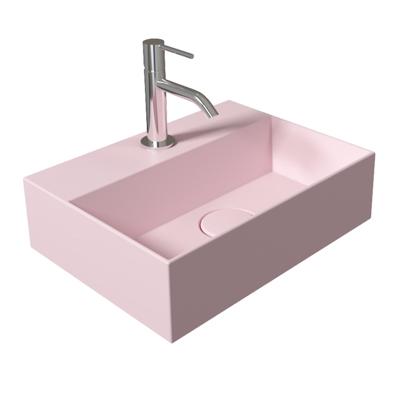 Fontein Salenzi Spy 40x30 cm Mat Roze (inclusief bijpassende waste)