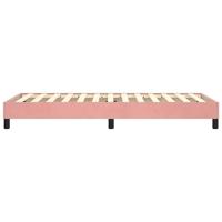 Bedframe fluweel roze 80x200 cm - thumbnail