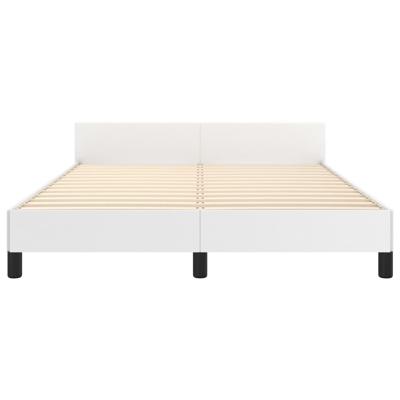Bedframe zonder matras 120x190 cm kunstleer wit