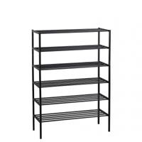 WOOOD Schoenenrek 'Ferro' Stapel van 3 stuks, kleur Zwart - thumbnail