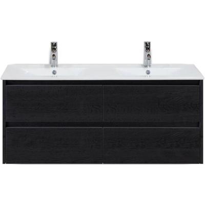 Dante Badmeubelset 120 cm - Black Oak - Keramische Wastafel Wit Enjoy