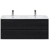 Dante Badmeubelset 120 cm - Black Oak - Keramische Wastafel Wit Enjoy - thumbnail