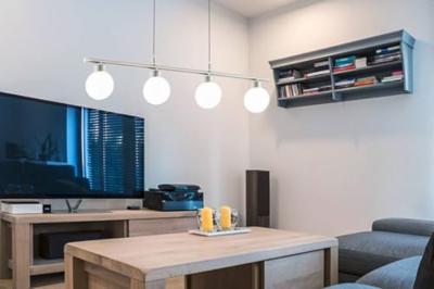 Eglo HanglampBorriol 4-lichts nikkel - 32872