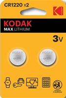 Kodak CR1220 lithium knoopcel batterij blister(2) - 3241010 - thumbnail