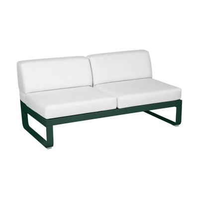 Fermob Bellevie 2-zitsmodule loungebank Cedar Green - Off-White