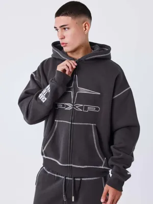 Project X Paris UK Drip Full Zip Hoodie Grijs - Maat XXL - Kleur: Grijs | Soccerfanshop