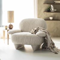 Eleonora Fauteuil 'Jayden' kleur Beige - thumbnail