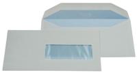 Gallery enveloppen ft 114 x 229 mm, met venster rechts (ft 40 x 110 mm), gegomd, doos van 500 stuks - thumbnail