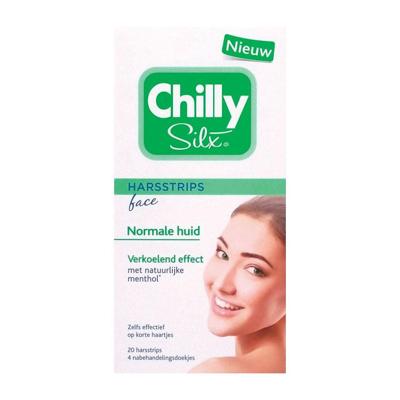 Chilly Silx Harsstrips gezicht normale huid 20 Stuks