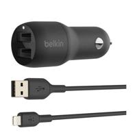 Auto oplader Belkin Boost Charge Zwart - thumbnail