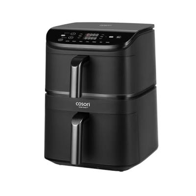 COSORI Turbo Tower Chef Edition Airfryer - 10,8L Capaciteit - 2 Tanks - 6 Programma's - 2630W - Zwart