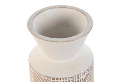 Vaas Home ESPRIT Wit Natuurlijk Mangohout Koloniaal 15 x 15 x 22,5 cm