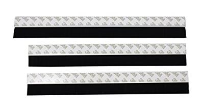 Ecosavers Deurborstel zelfklevend - 3 delig - aluminium