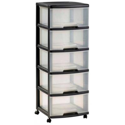 Curver essentials ladesysteem 5 x 20 liter + wielen