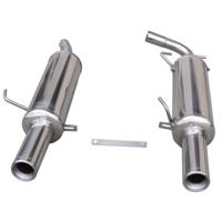 InoxCar uitlaat passend voor 'Centraal' Renault Clio RS (Fase 3) 2004- 2x80mm IXRECL1480 - thumbnail