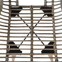 Eetkamerstoelen 2 st natuurlijk rattan bruin - thumbnail